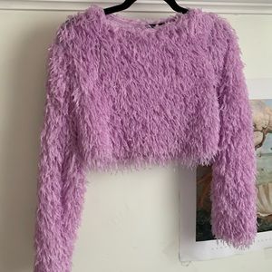 Zara Lilac Fluffy Sweather